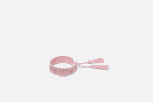 Christian Dior Bracelet • Melocoton Pink Cannage Embroidery and Crystals
