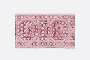 Christian Dior Bracelet • Melocoton Pink Cannage Embroidery and Crystals