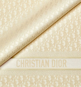 Dior Oblique Stole • Gold-Tone Silk and Metallic Thread