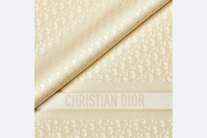 Dior Oblique Stole • Gold-Tone Silk and Metallic Thread