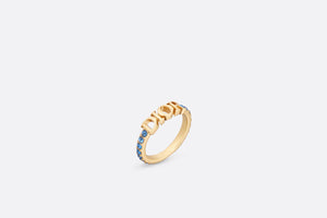 Dio(r)evolution Ring • Gold-Finish Metal and Blue Crystals