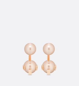 Dior Tribales Earrings • Pink-Finish Metal and Pink Resin Pearls