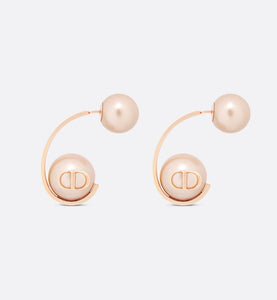 Dior Tribales Earrings • Pink-Finish Metal and Pink Resin Pearls