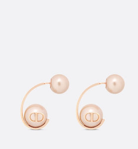 Dior Tribales Earrings • Pink-Finish Metal and Pink Resin Pearls