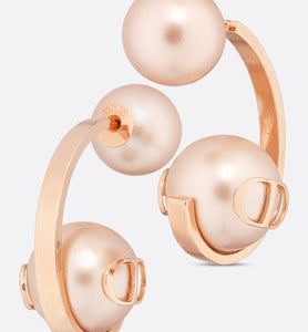 Dior Tribales Earrings • Pink-Finish Metal and Pink Resin Pearls