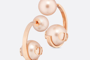 Dior Tribales Earrings • Pink-Finish Metal and Pink Resin Pearls