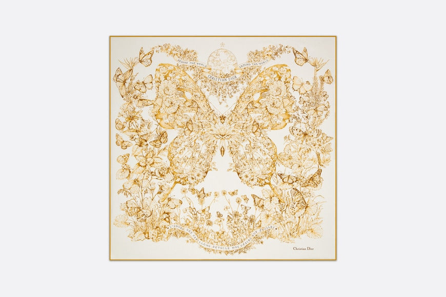 Dior ディオールミッツァ Butterfly Around theWorld DIOR ディオール スカーフ ミッツァ スカーフ Butterfly Around