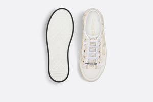 Walk'n'Dior Platform Sneaker • White and Gold-Tone Toile de