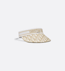 帽子 Dior Oblique Visor D-Smash Dior Oblique Visor • White and Gold-Tone Embroidery