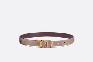 Reversible Saddle Belt • Warm Taupe and Brown Smooth Calfskin, 20 MM