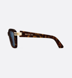 CDior S1I • Brown Tortoiseshell-Effect Square Sunglasses