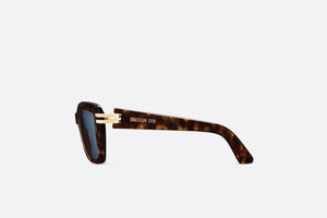 CDior S1I • Brown Tortoiseshell-Effect Square Sunglasses