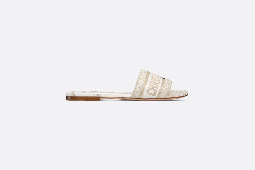 サンダル・ミュール Mule Dway Gradient butterfly pattern cotton CHRISTIAN DIOR Canvas Embroidered Butterfly Dway Mules Slide