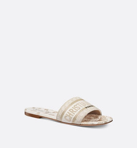 Dway Slide • White and Gold-Tone Gradient Butterflies