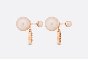 Dior Tribales Earrings • Pink-Finish Metal with Pink Resin Pearls and Crystals