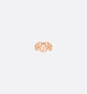 CD Navy Ring • Pink-finish metal