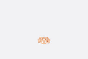CD Navy Ring • Pink-finish metal