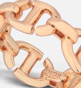 CD Navy Ring • Pink-finish metal
