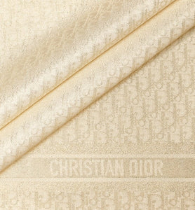 Dior Oblique Shawl • Gold-Tone Silk Blend and Metallic Thread