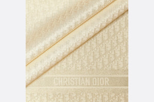 Dior Oblique Shawl • Gold-Tone Silk Blend and Metallic Thread