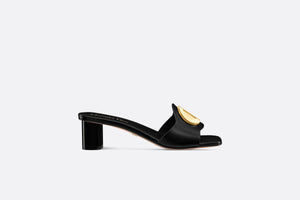 Forever Dior Heeled Slide • Black Calfskin
