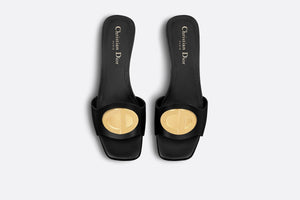 Forever Dior Heeled Slide • Black Calfskin