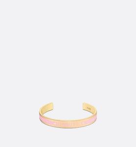 Dior Code Bangle • Gold-Finish Metal and Melocoton Pink Lacquer