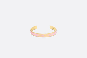 Dior Code Bangle • Gold-Finish Metal and Melocoton Pink Lacquer