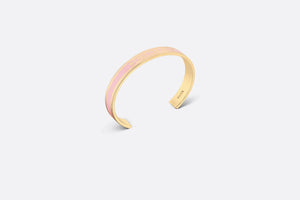 Dior Code Bangle • Gold-Finish Metal and Melocoton Pink Lacquer