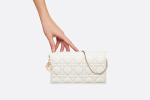 Lady Dior Pouch • Latte Cannage Lambskin