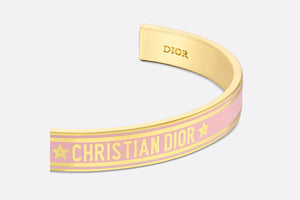 Dior Code Bangle • Gold-Finish Metal and Melocoton Pink Lacquer
