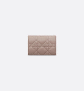 Dior Caro XS Wallet • Warm Taupe Supple Cannage Calfskin
