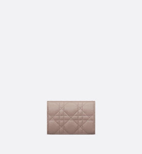 Dior Caro XS Wallet • Warm Taupe Supple Cannage Calfskin