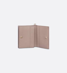 Lady Dior Mini Wallet • Warm Taupe Cannage Lambskin
