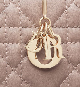 Lady Dior Mini Wallet • Warm Taupe Cannage Lambskin