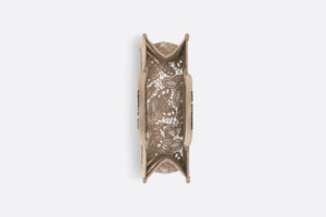 Medium Dior Book Tote • Beige D-Lace Butterfly Embroidery with Macramé Effect (36 x 27.5 x 16.5 cm)