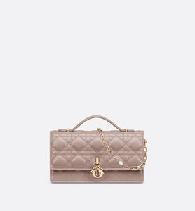Miss Dior Mini Bag • Warm Taupe Cannage Lambskin