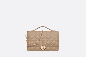 Miss Dior Top Handle Bag • Biscuit Cannage Lambskin