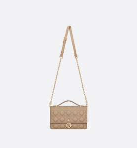 Miss Dior Top Handle Bag • Biscuit Cannage Lambskin