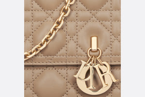 Miss Dior Top Handle Bag • Biscuit Cannage Lambskin