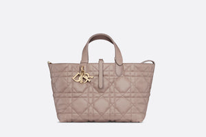 Medium Dior Toujours Bag • Warm Taupe Macrocannage Calfskin