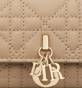 XS Miss Dior Wallet • Biscuit Cannage Lambskin