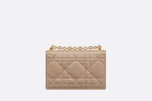 Miss Caro Mini Bag • Biscuit Macrocannage Lambskin