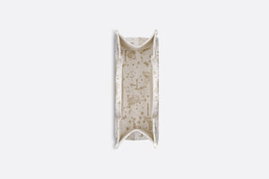 Medium Dior Book Tote • Gold-Tone and White Butterfly Zodiac Embroidery (36 x 27.5 x 16.5 cm)