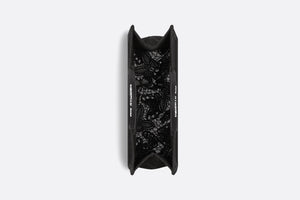 Large Dior Book Tote • Black D-Lace Butterfly Embroidery with Macramé Effect (42 x 35 x 18.5 cm)