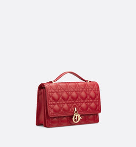 Miss Dior Top Handle Bag • Amaryllis Red Cannage Lambskin