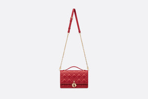 Miss Dior Top Handle Bag • Amaryllis Red Cannage Lambskin