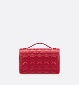Miss Dior Top Handle Bag • Amaryllis Red Cannage Lambskin