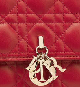 Miss Dior Top Handle Bag • Amaryllis Red Cannage Lambskin