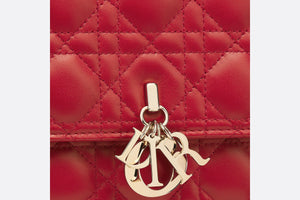 Miss Dior Top Handle Bag • Amaryllis Red Cannage Lambskin